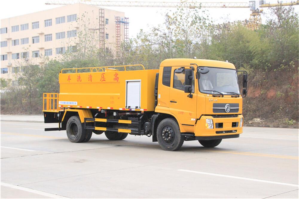 高壓清洗車-程力疏通下水管道國六10立方高壓清洗車藍(lán)牌廠家價格