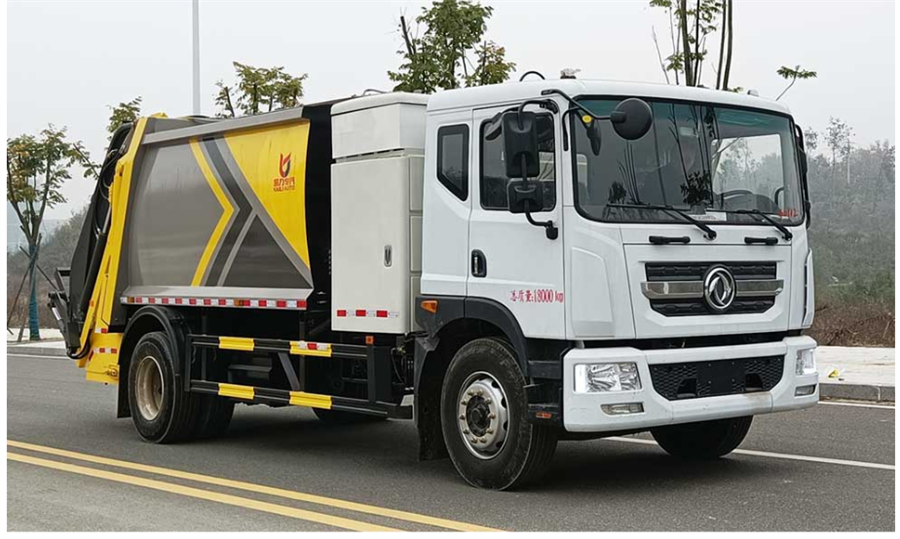 12方東風(fēng)多利卡D9新能源純電動(dòng)壓縮垃圾車(chē) 凱力